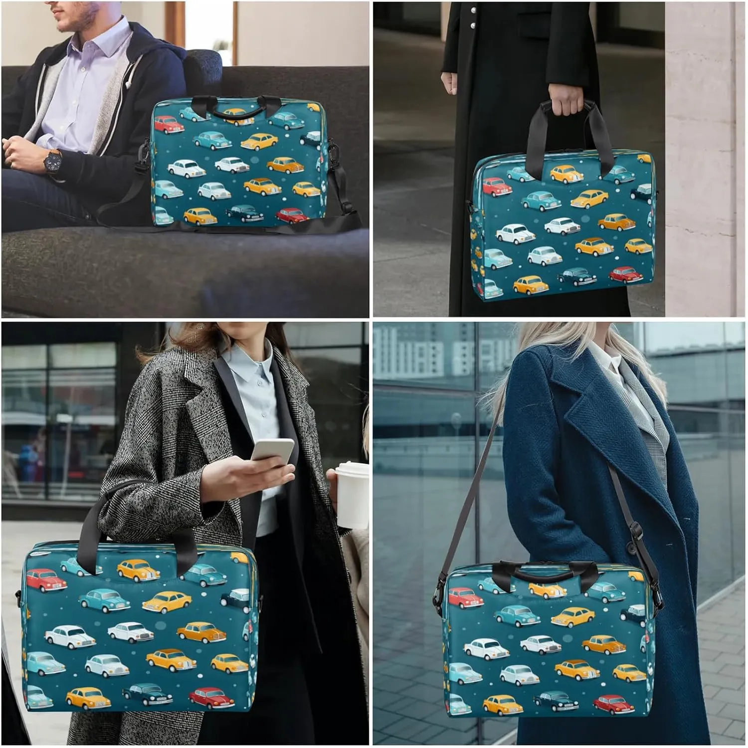Laptop Shoulder Bag Compatible with Handle, Messenger Shoulder Case for Tablet, Laptop Carrying Case