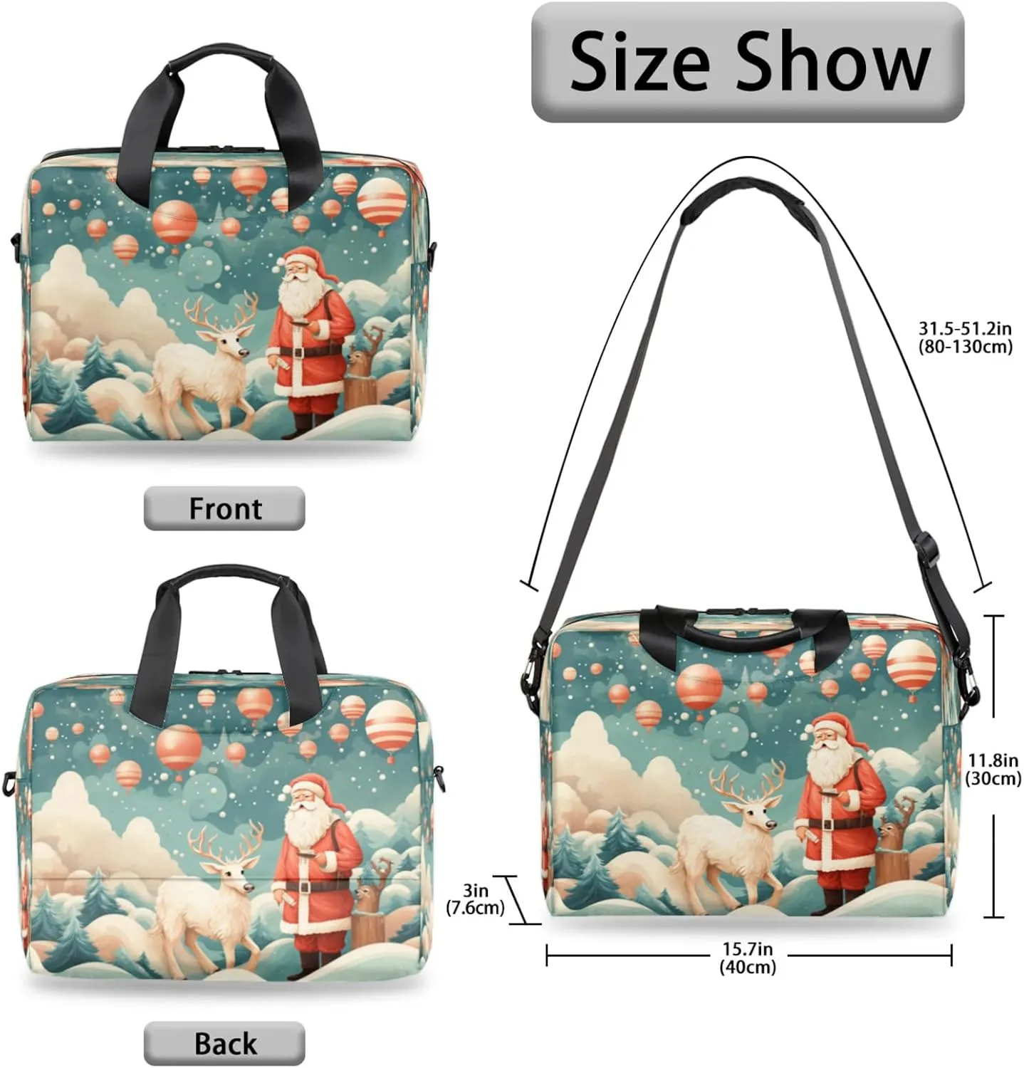 Laptop Shoulder Bag Compatible with Handle, Messenger Shoulder Case for Tablet, Laptop Carrying Case