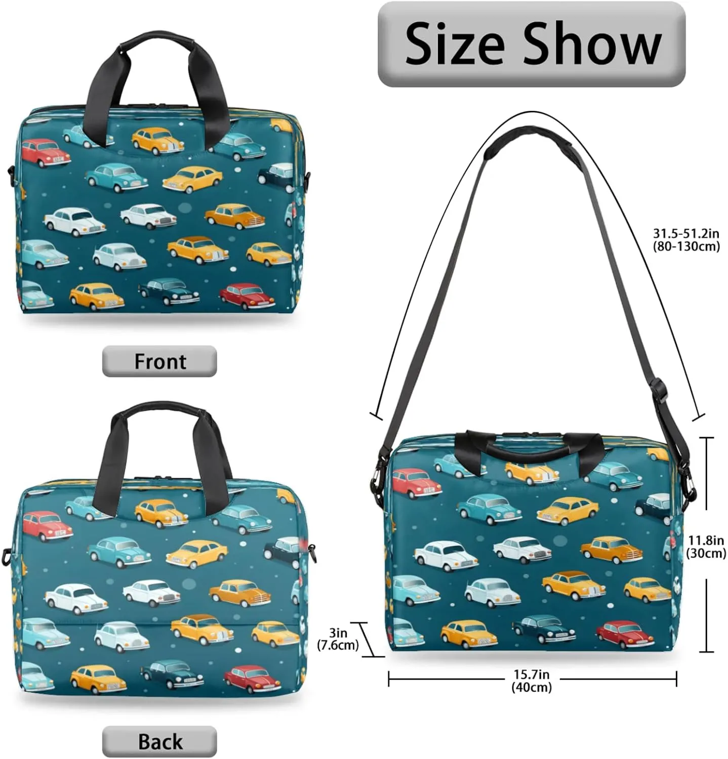 Laptop Shoulder Bag Compatible with Handle, Messenger Shoulder Case for Tablet, Laptop Carrying Case