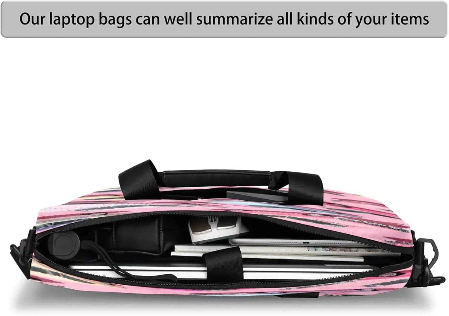 Laptop Shoulder Bag Compatible with Handle, Messenger Shoulder Case for Tablet, Laptop Carrying Case
