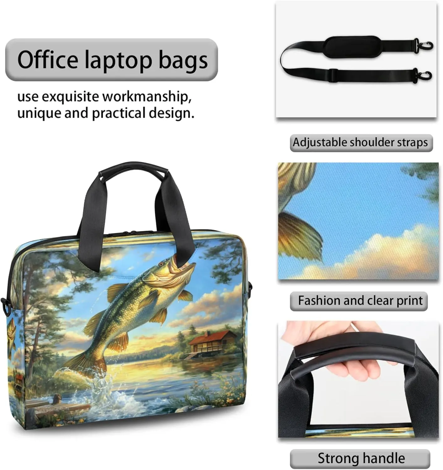 Laptop Shoulder Bag Compatible with Handle, Messenger Shoulder Case for Tablet, Laptop Carrying Case