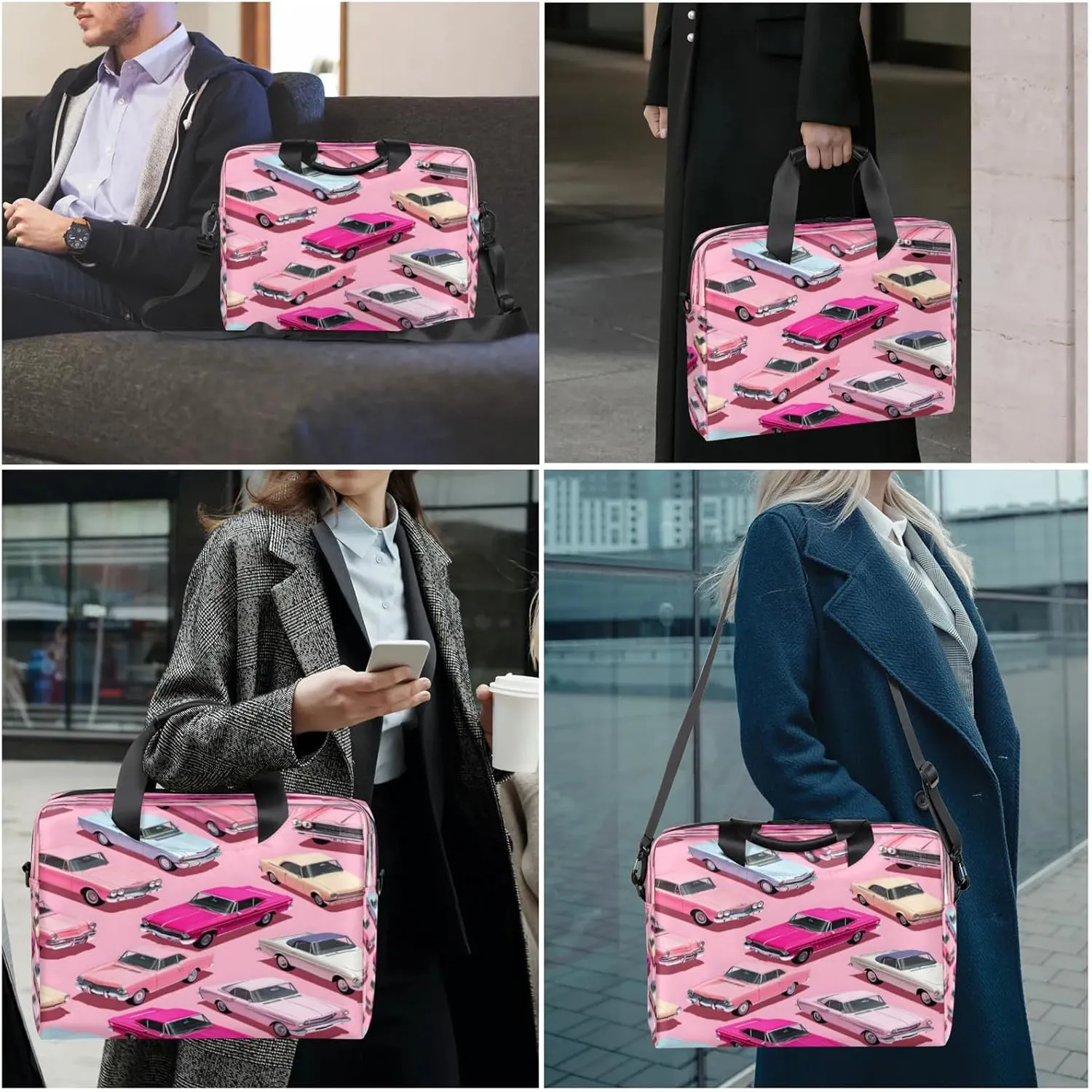 Laptop Shoulder Bag Compatible with Handle, Messenger Shoulder Case for Tablet, Laptop Carrying Case