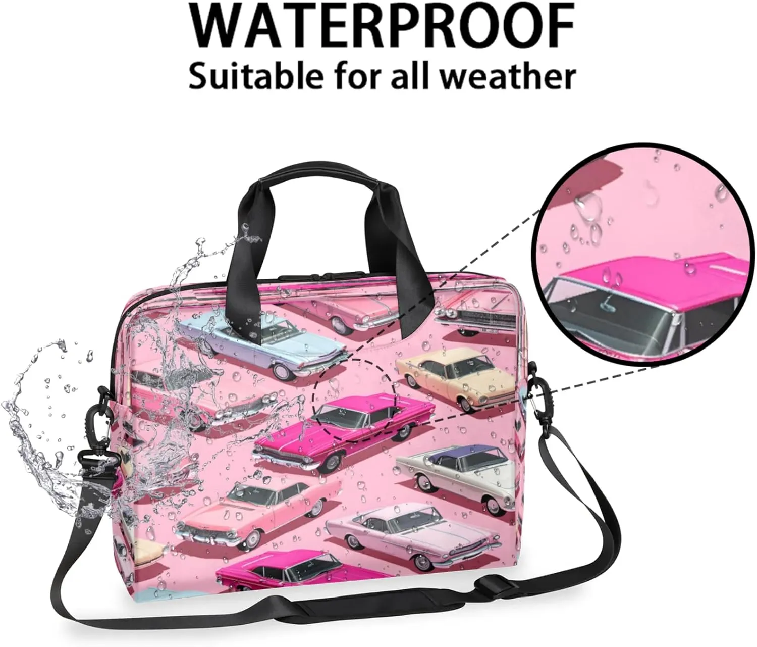 Laptop Shoulder Bag Compatible with Handle, Messenger Shoulder Case for Tablet, Laptop Carrying Case