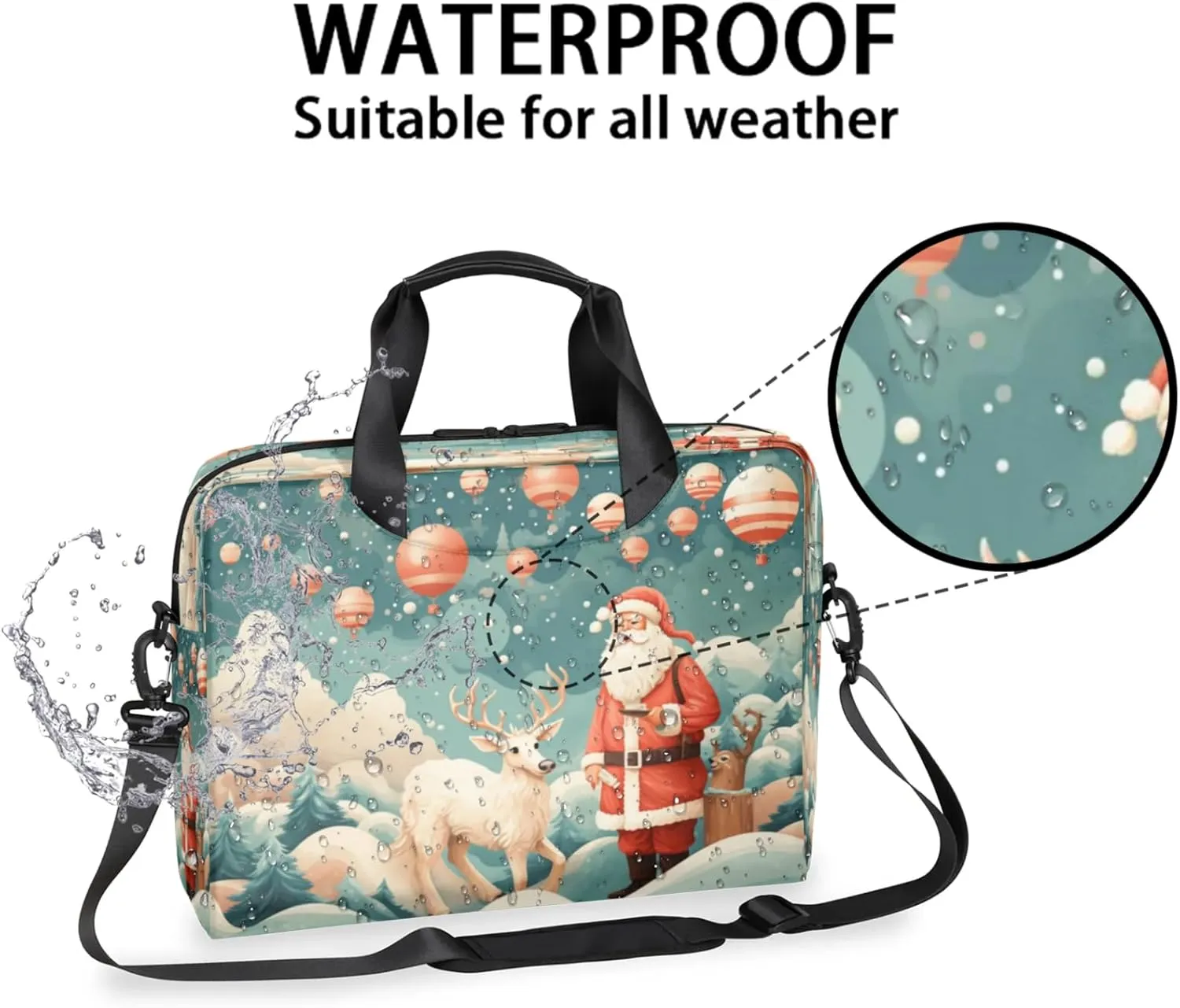 Laptop Shoulder Bag Compatible with Handle, Messenger Shoulder Case for Tablet, Laptop Carrying Case