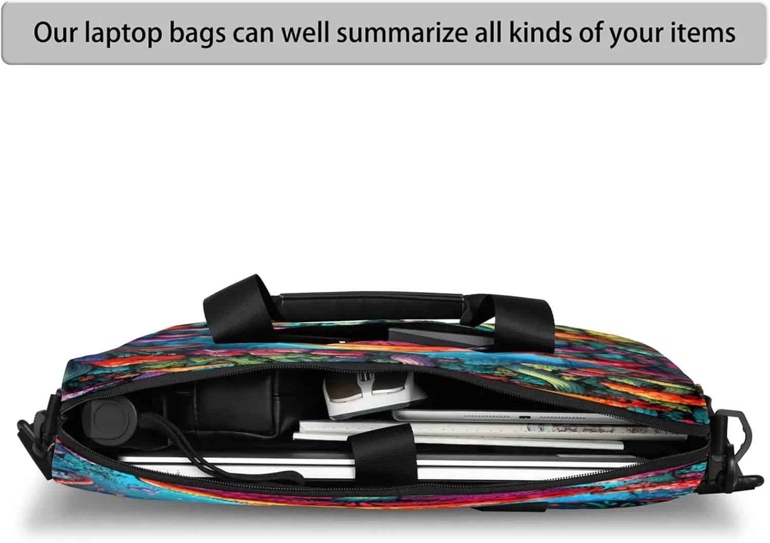 Laptop Shoulder Bag Compatible with Handle, Messenger Shoulder Case for Tablet, Laptop Carrying Case