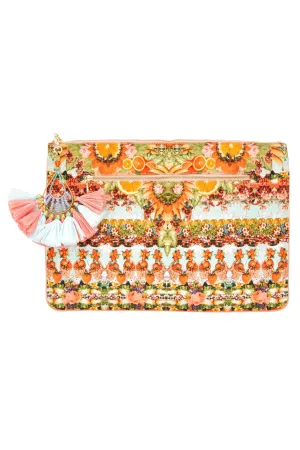 LARGE CANVAS CLUTCH SAMBA SALADA