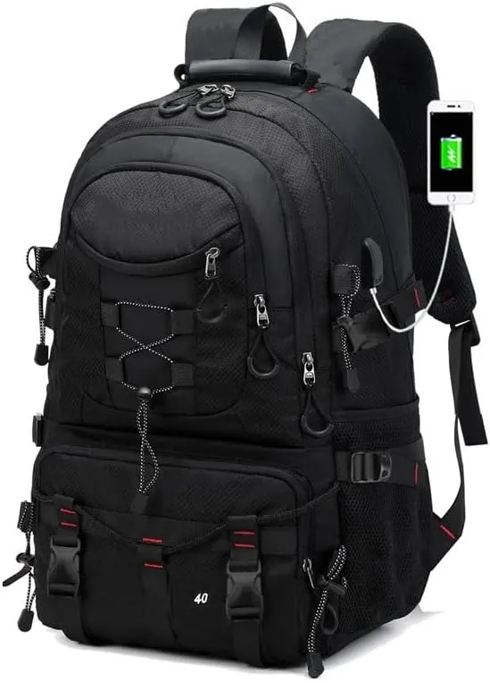 Large Capacity Multi Compartment Waterproof Travel Bag with Hiking Backpack