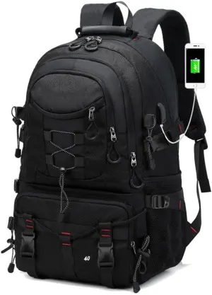 Large Capacity Multi Compartment Waterproof Travel Bag with Hiking Backpack