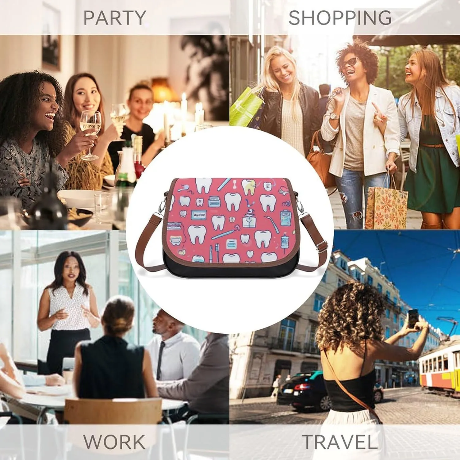Large Casual Shoulder Handbag Unisex Fashion Shoulder Bag For Daily Use