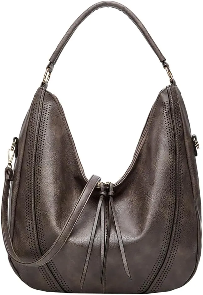 Large Crossbody Bags for Women Vintage Vegan Leather Shoulder Handbags Purse and Wallet Set Casual Totes Hobo Purses