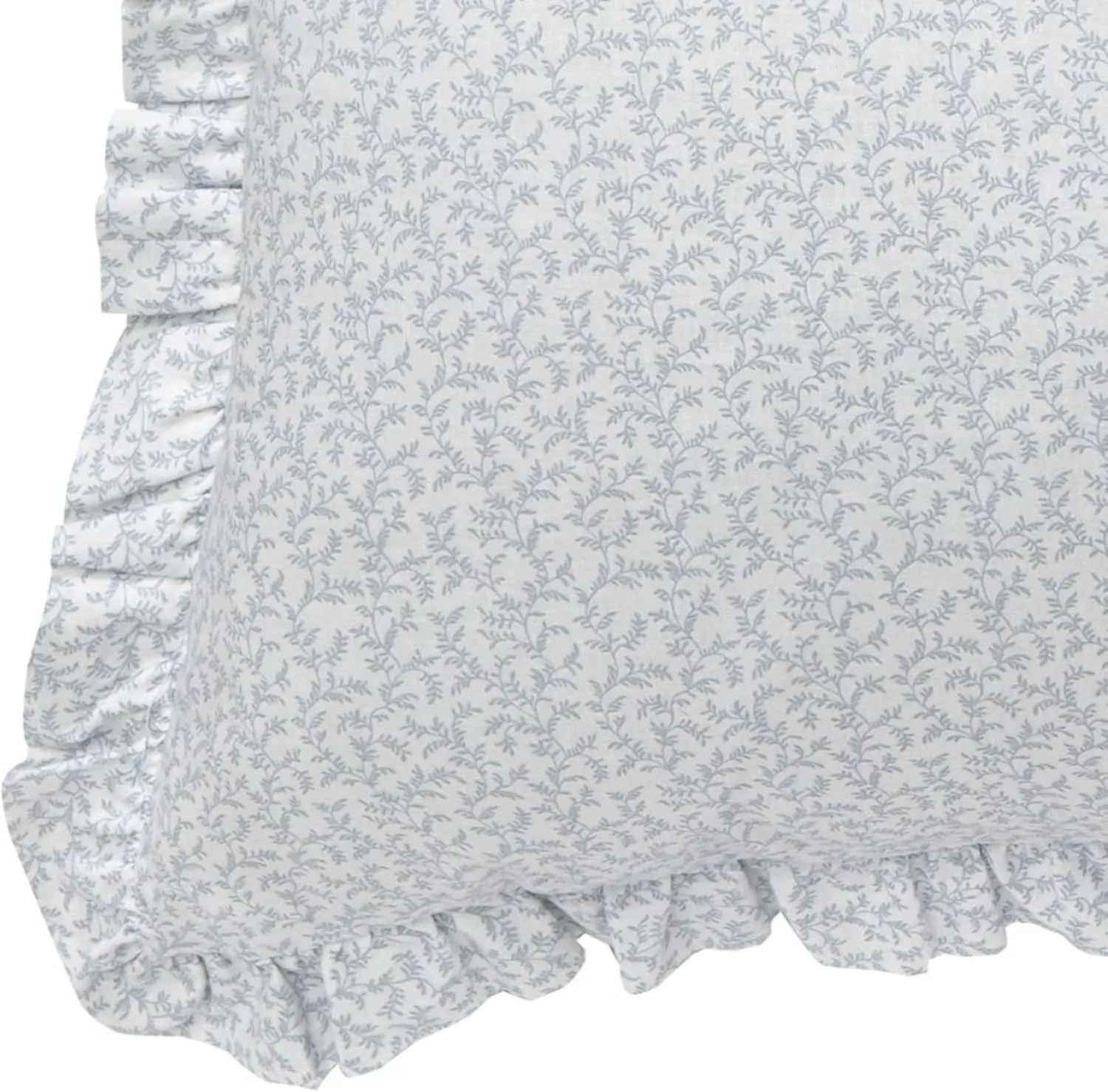 Laura Ashley Home - Euro Sham Set, Smooth Cotton Shams with Envelope Closure, Lightweight & Stylish Home Decor (Chloe Blue, 2 Piece)
