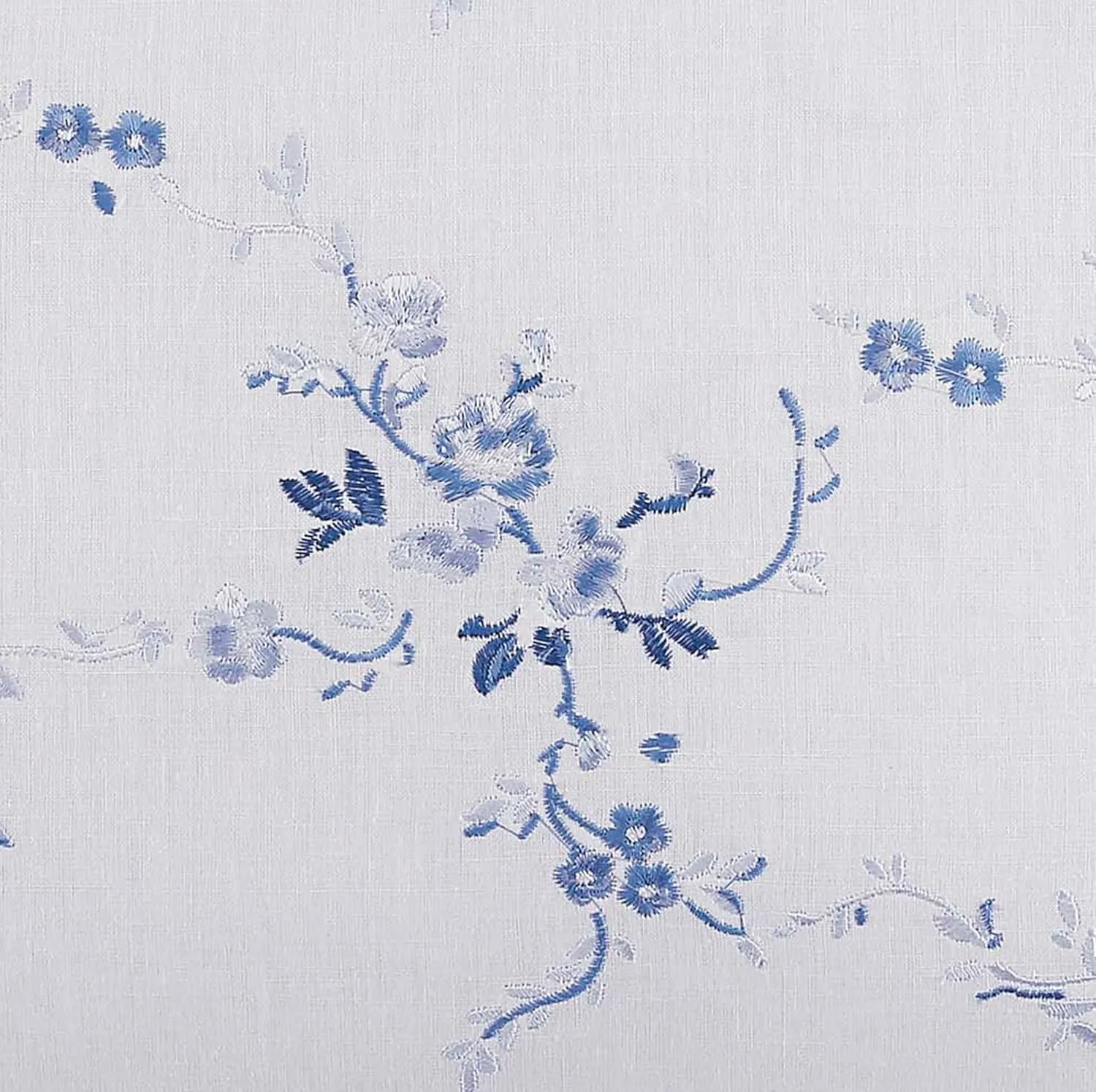 Laura Ashley Throw Pillow Home Decor with Envelope Closure, 14" x 20", Charlotte Blue/White