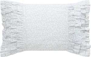 Laura Ashley Throw Pillow Home Decor with Envelope Closure, 14" x 20", Cottage Blue