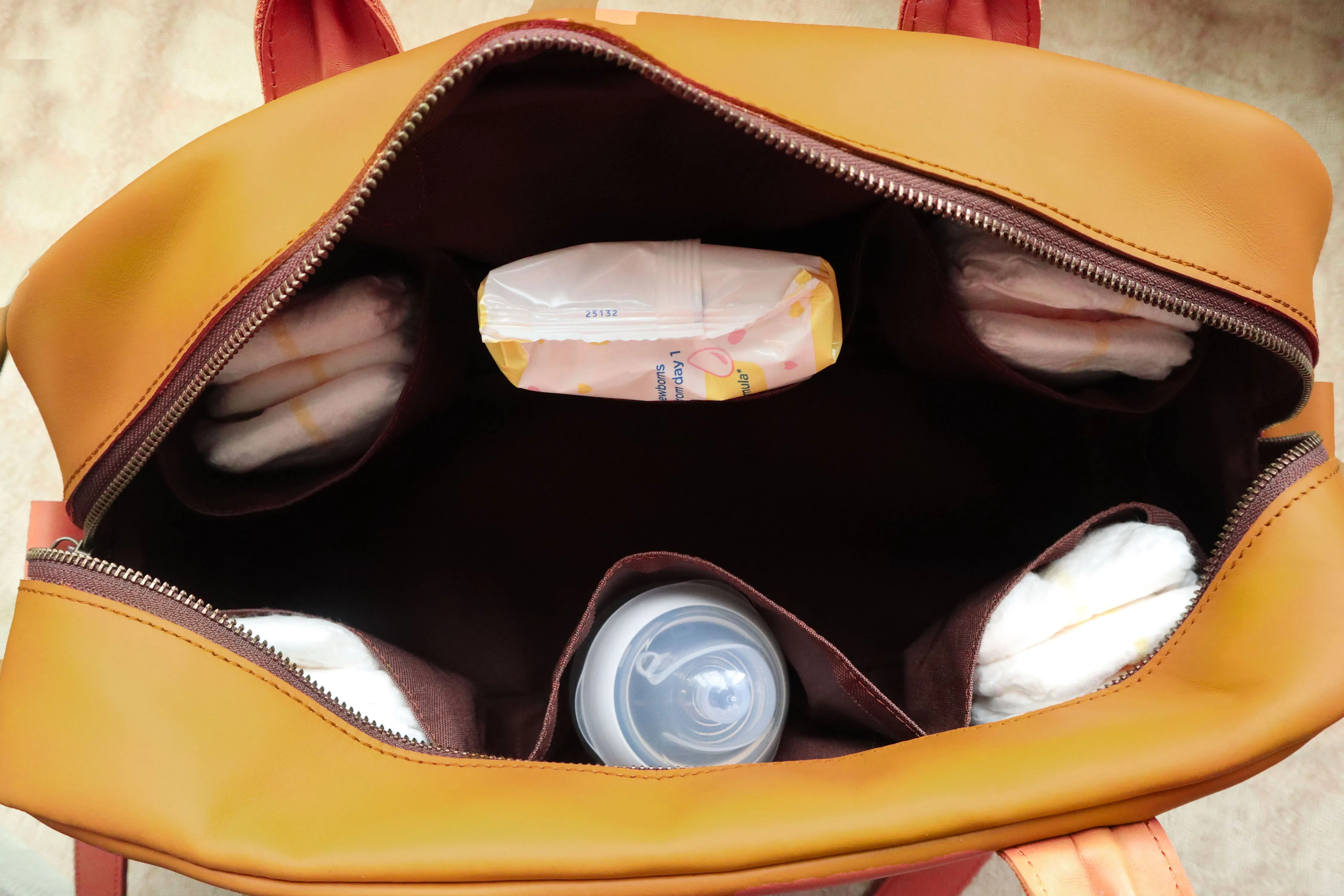 Leather Baby Bag