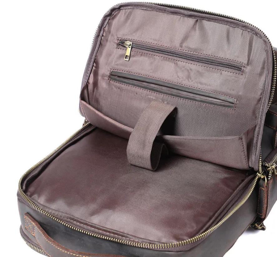Leather Laptop Rucksack | Loch Ness