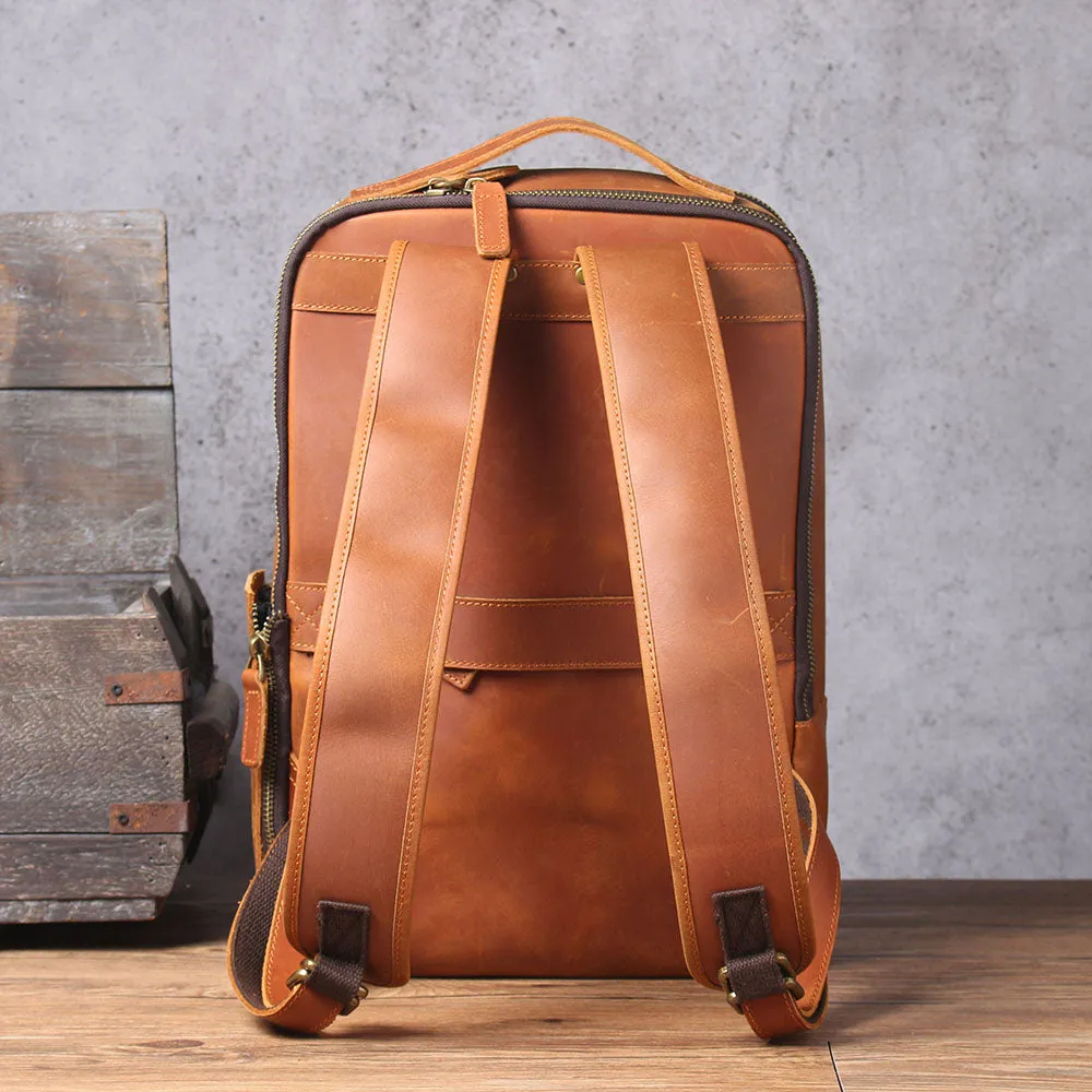 Leather Laptop Rucksack | Loch Ness