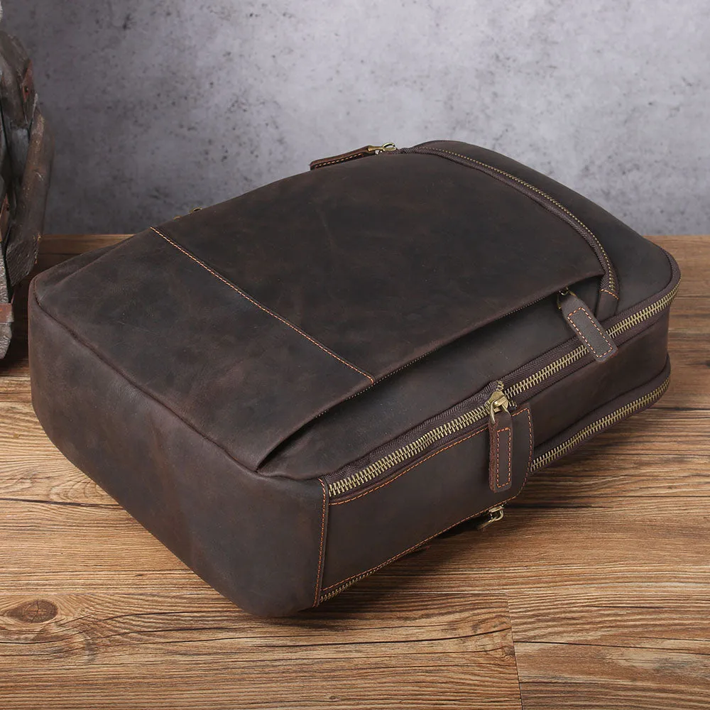 Leather Laptop Rucksack | Loch Ness