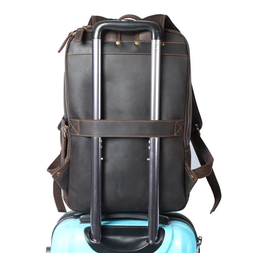 Leather Laptop Rucksack | Loch Ness