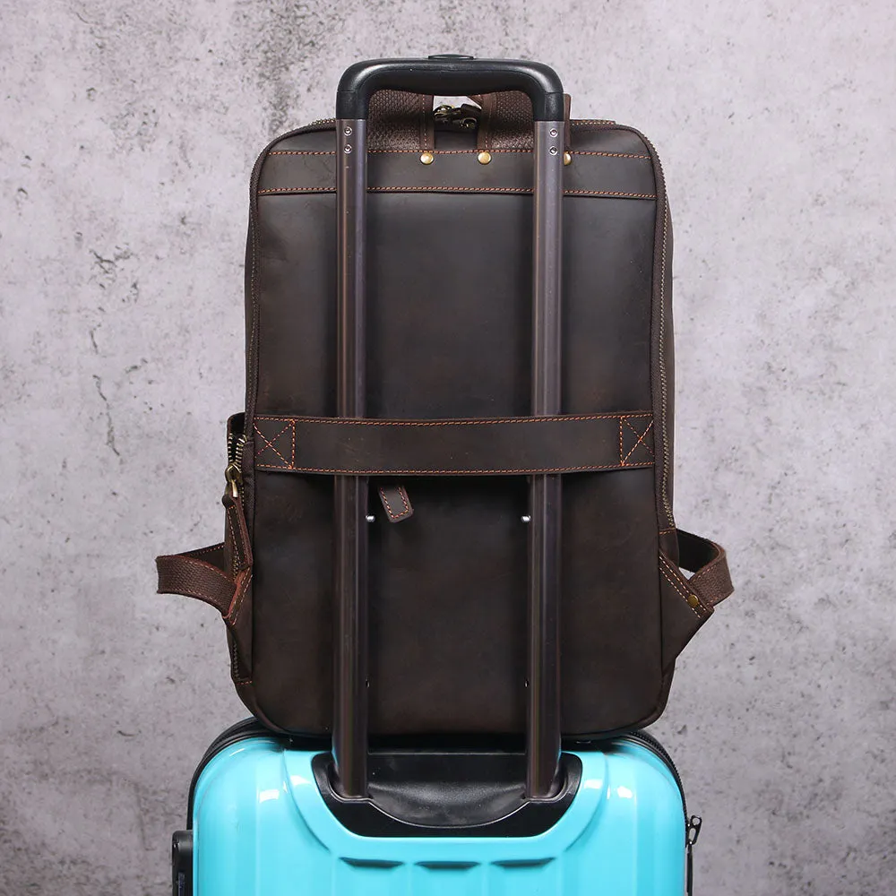 Leather Laptop Rucksack | Loch Ness