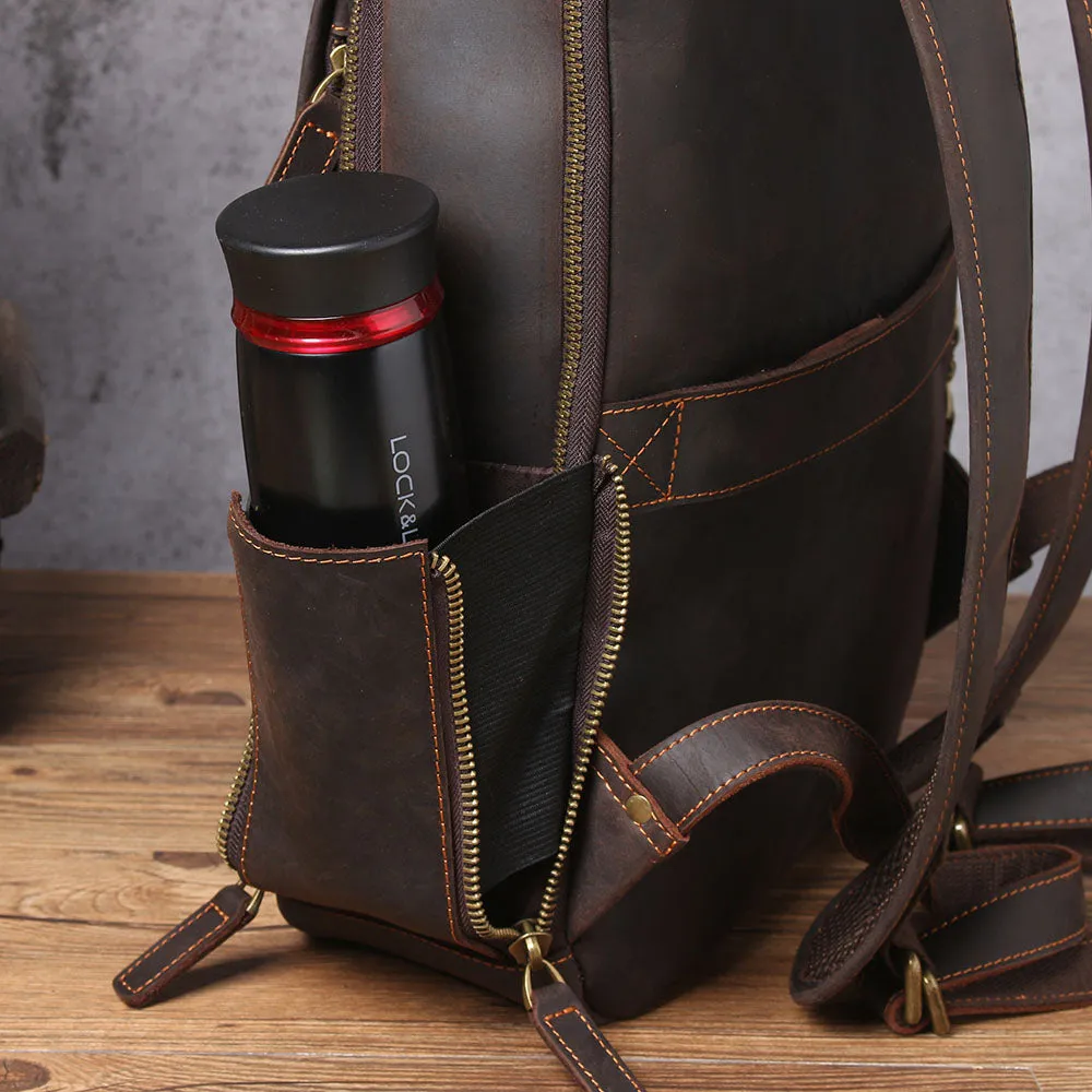 Leather Laptop Rucksack | Loch Ness