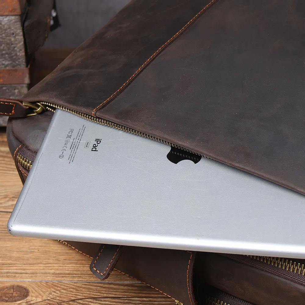 Leather Laptop Rucksack | Loch Ness