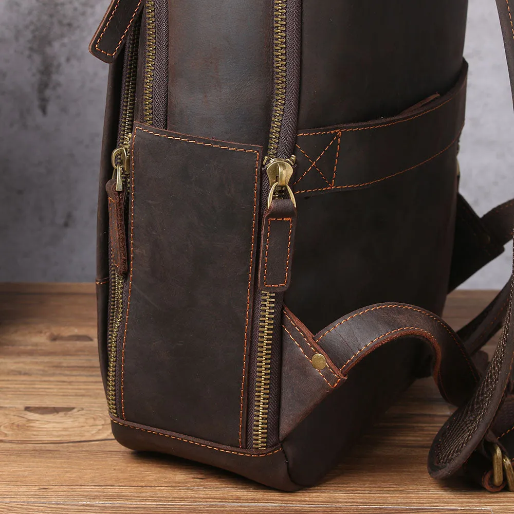 Leather Laptop Rucksack | Loch Ness