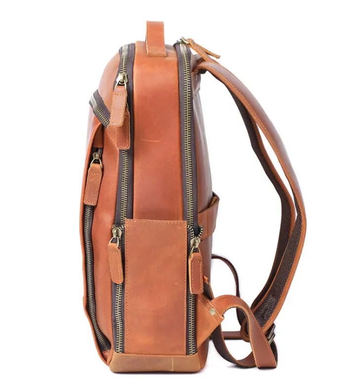 Leather Laptop Rucksack | Loch Ness