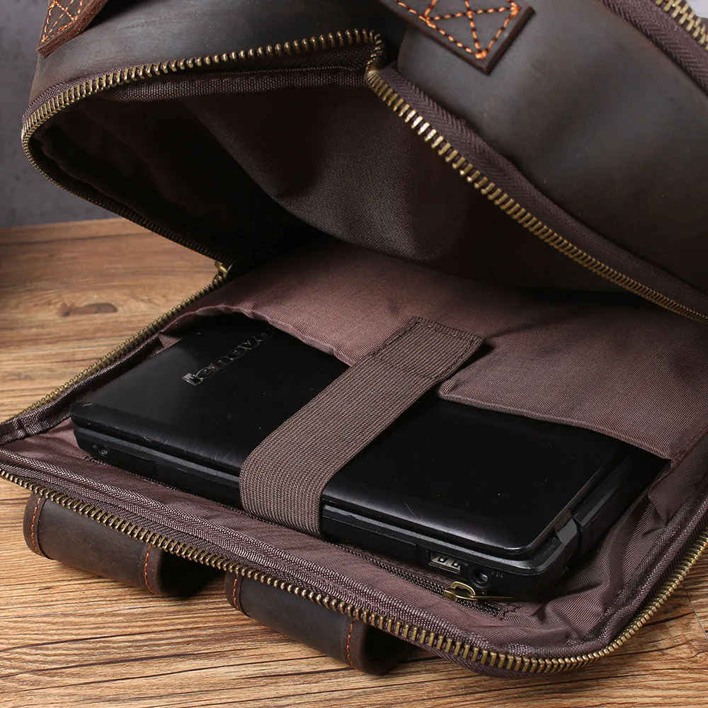Leather Laptop Rucksack | Loch Ness