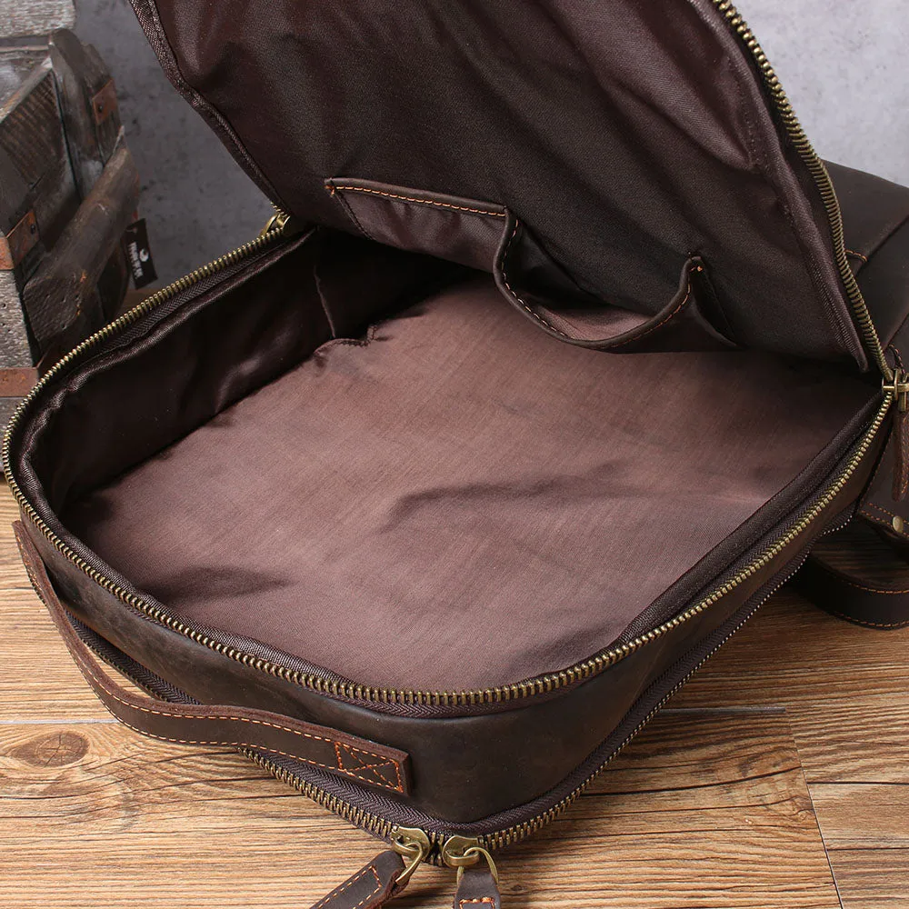 Leather Laptop Rucksack | Loch Ness
