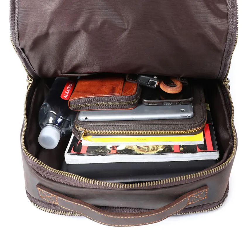 Leather Laptop Rucksack | Loch Ness