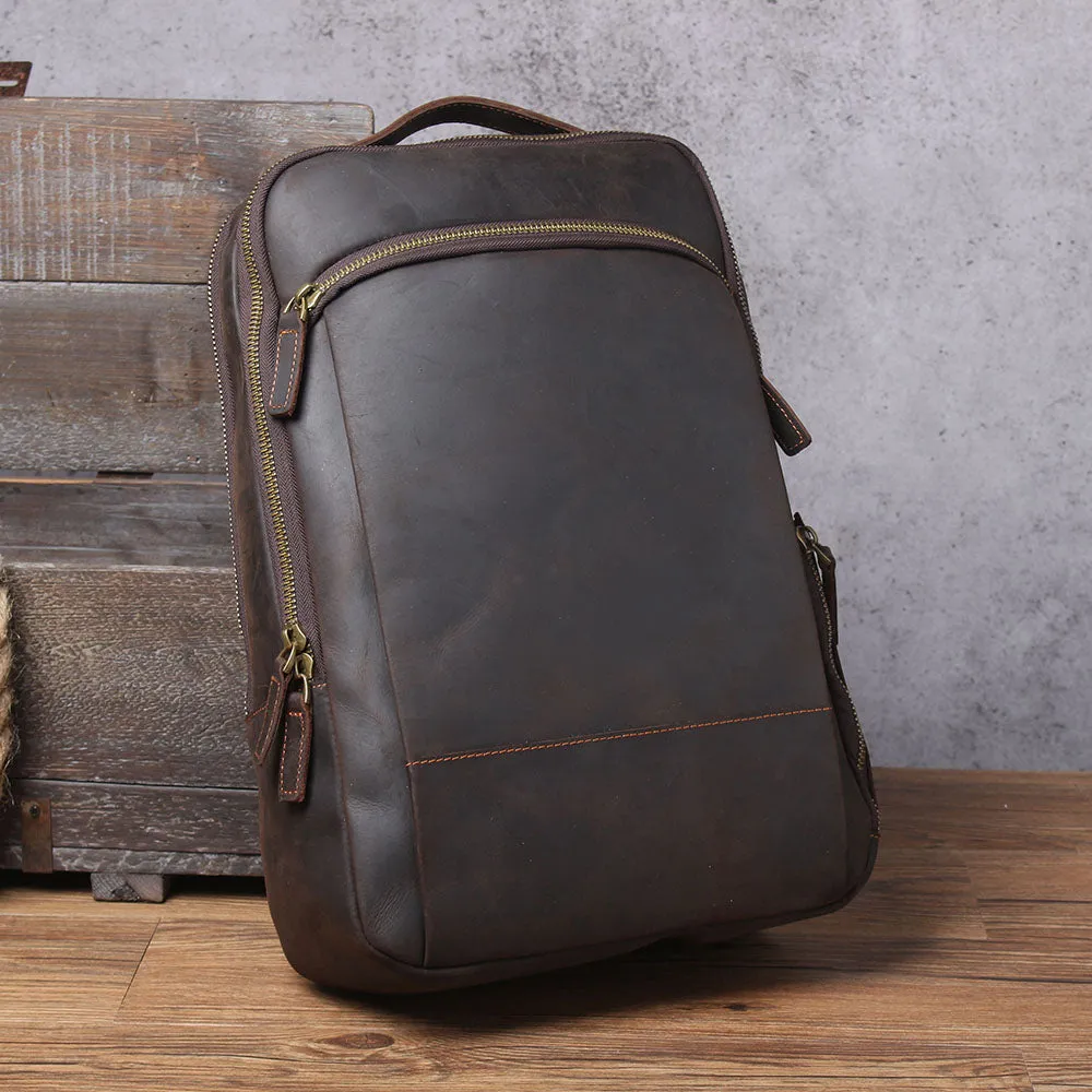 Leather Laptop Rucksack | Loch Ness