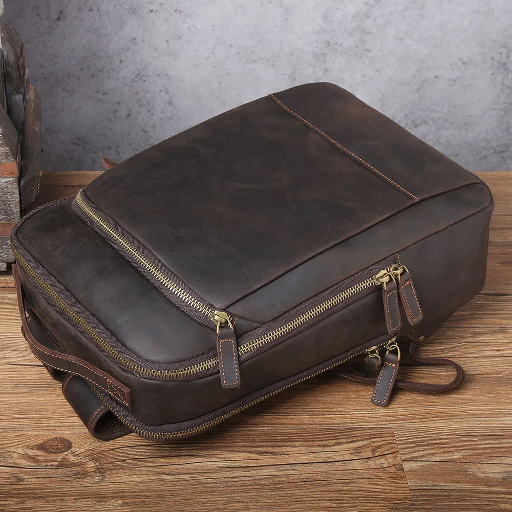 Leather Laptop Rucksack | Loch Ness