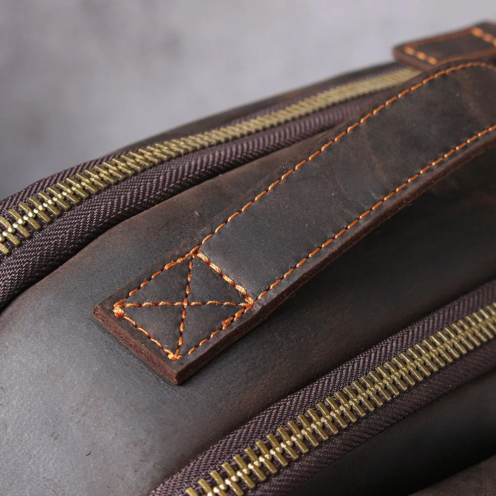 Leather Laptop Rucksack | Loch Ness