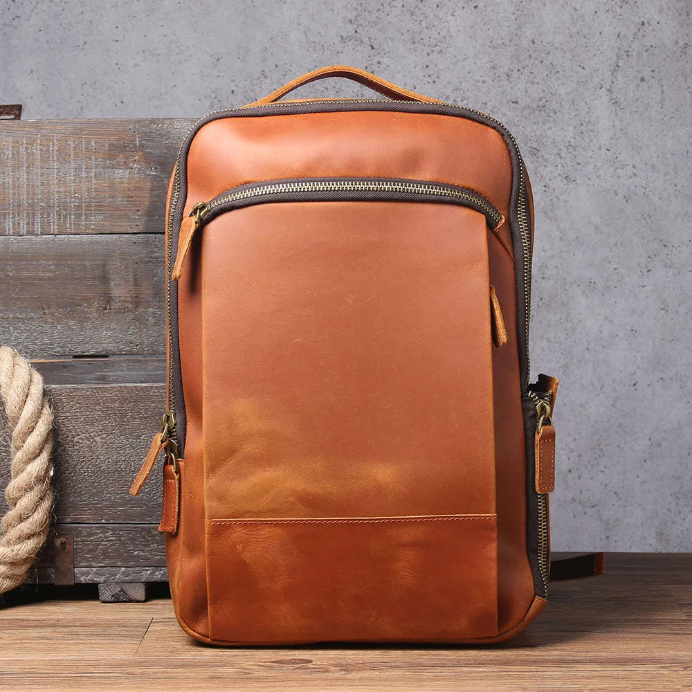 Leather Laptop Rucksack | Loch Ness