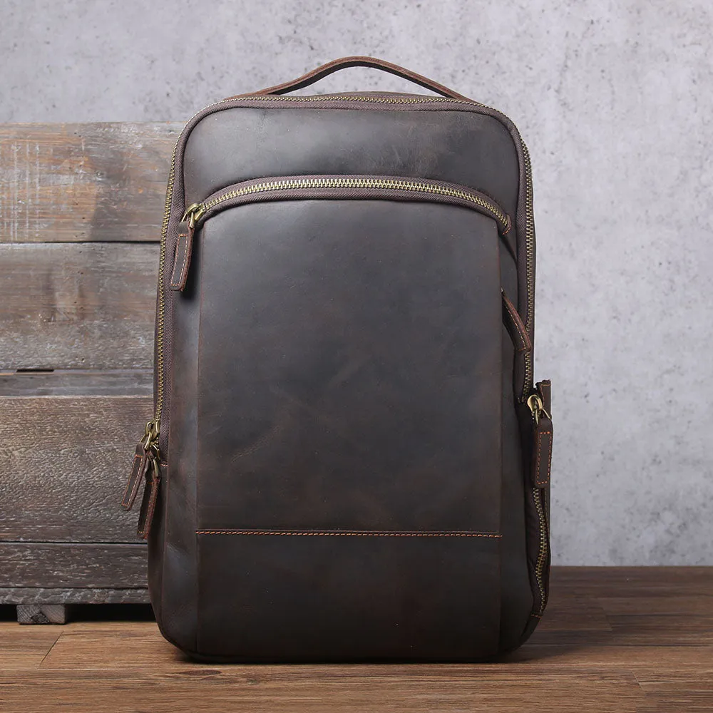 Leather Laptop Rucksack | Loch Ness