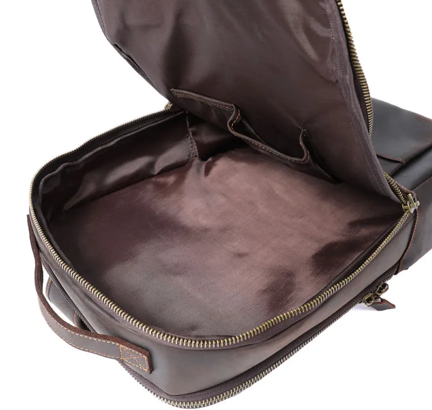 Leather Laptop Rucksack | Loch Ness