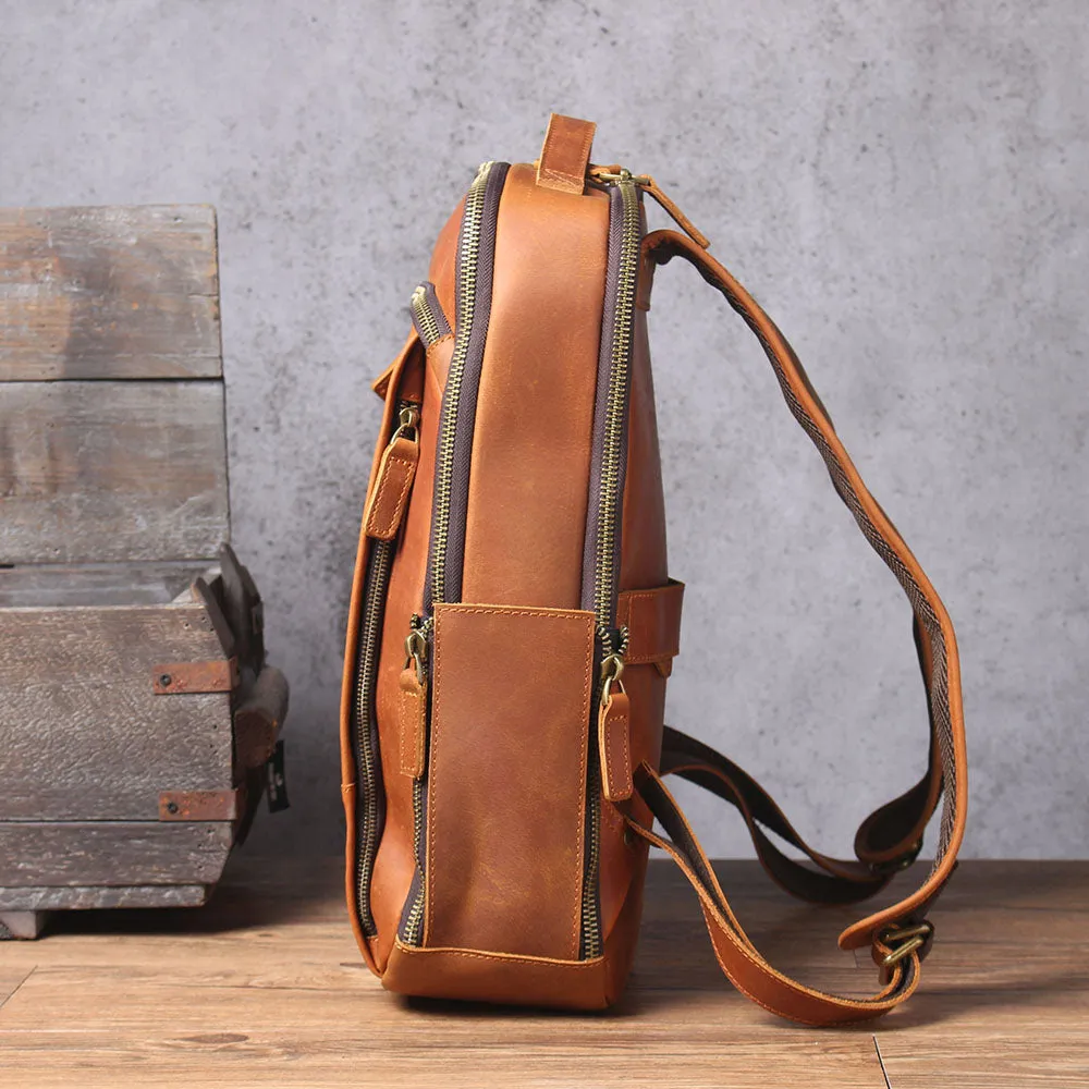 Leather Laptop Rucksack | Loch Ness