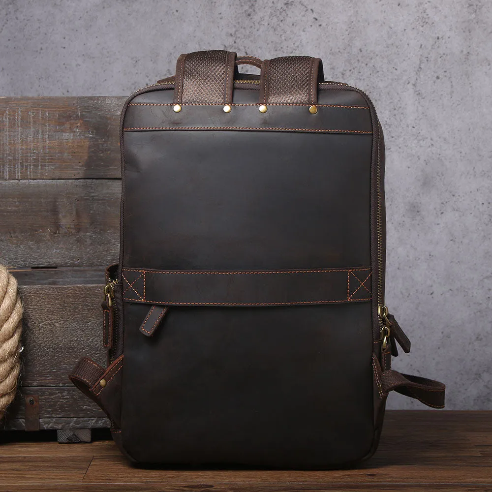 Leather Laptop Rucksack | Loch Ness