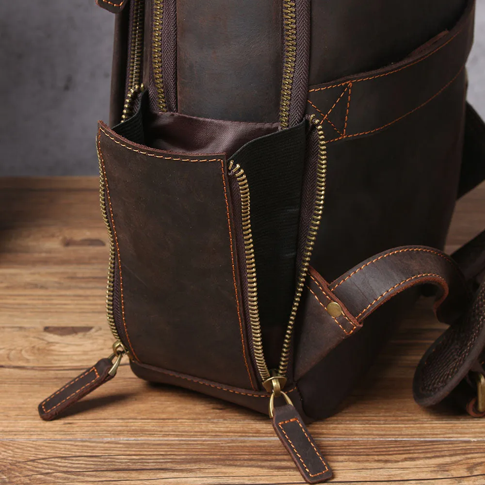 Leather Laptop Rucksack | Loch Ness