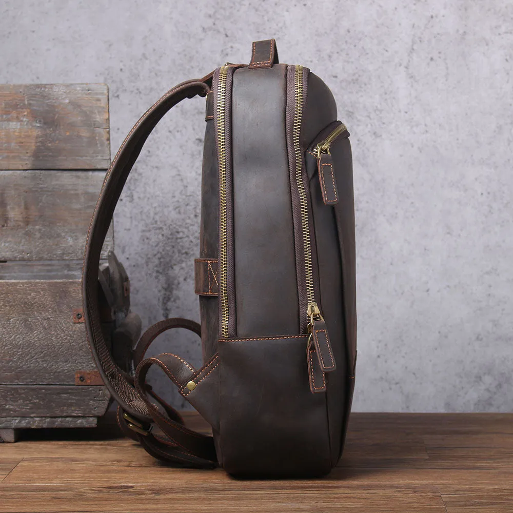 Leather Laptop Rucksack | Loch Ness