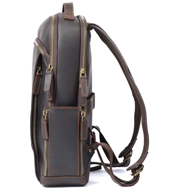 Leather Laptop Rucksack | Loch Ness