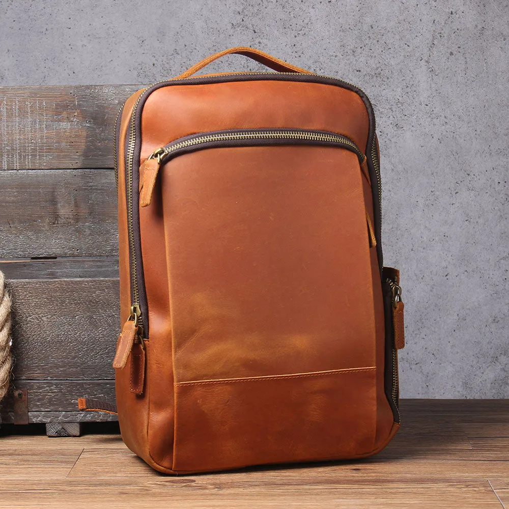Leather Laptop Rucksack | Loch Ness