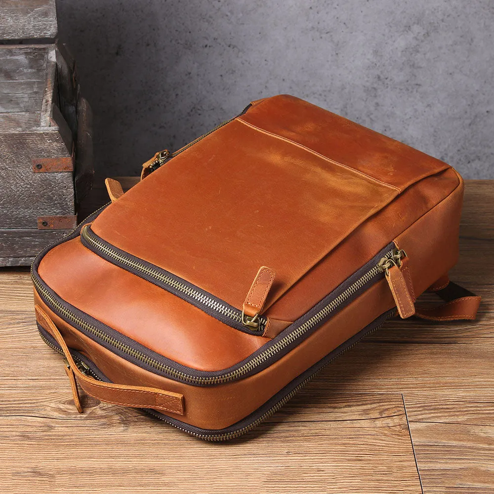 Leather Laptop Rucksack | Loch Ness