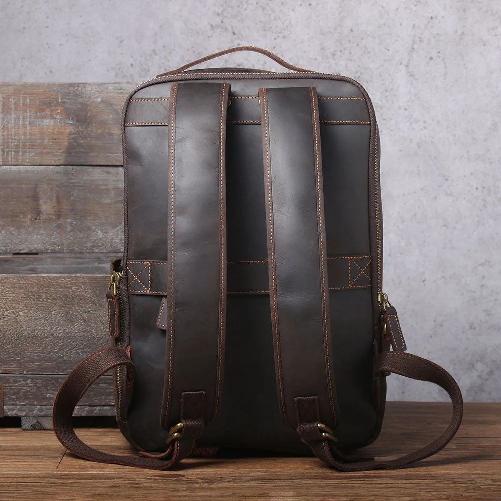 Leather Laptop Rucksack | Loch Ness