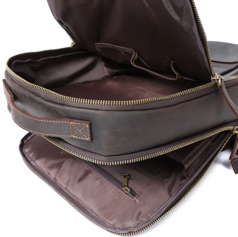 Leather Laptop Rucksack | Loch Ness