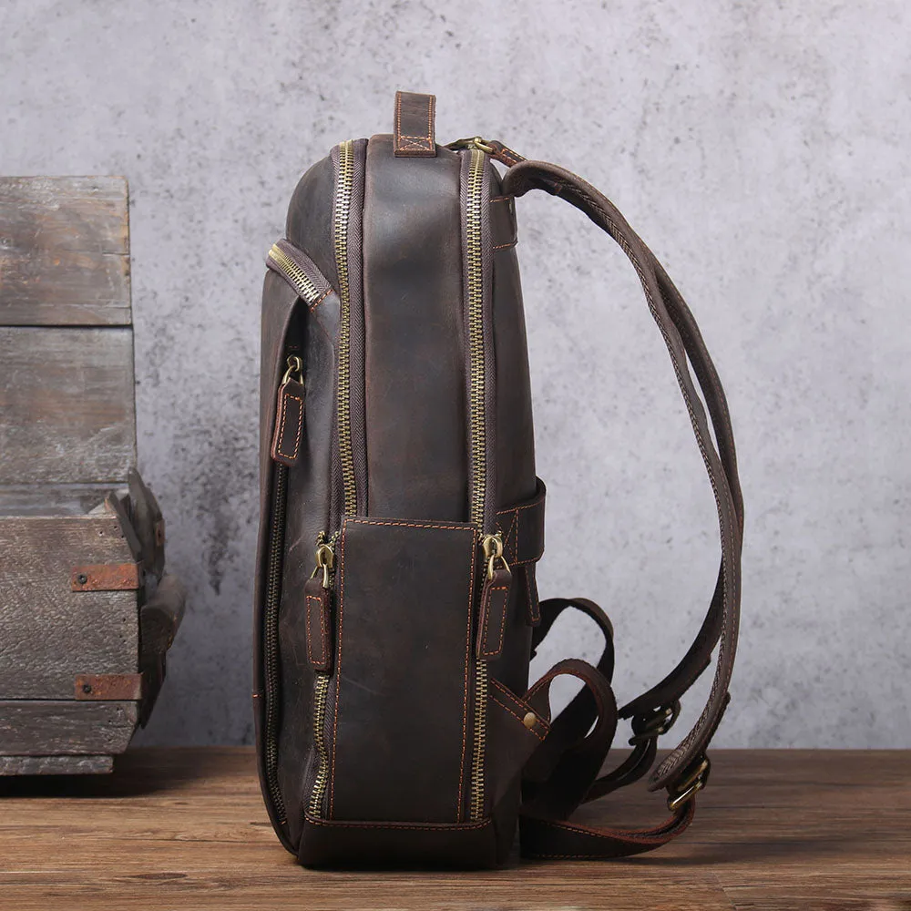 Leather Laptop Rucksack | Loch Ness