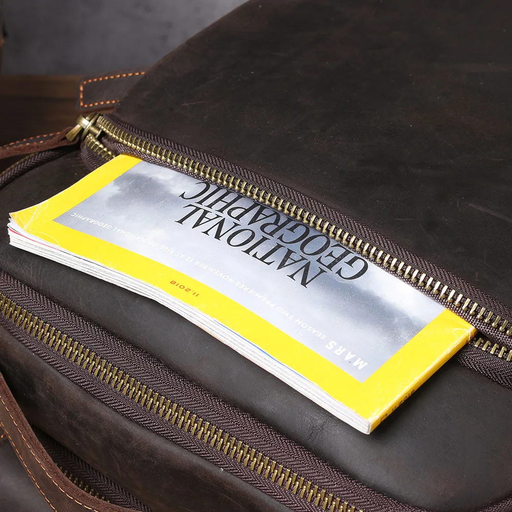 Leather Laptop Rucksack | Loch Ness