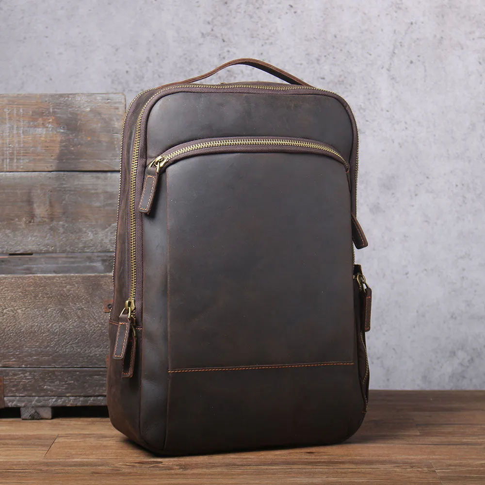 Leather Laptop Rucksack | Loch Ness
