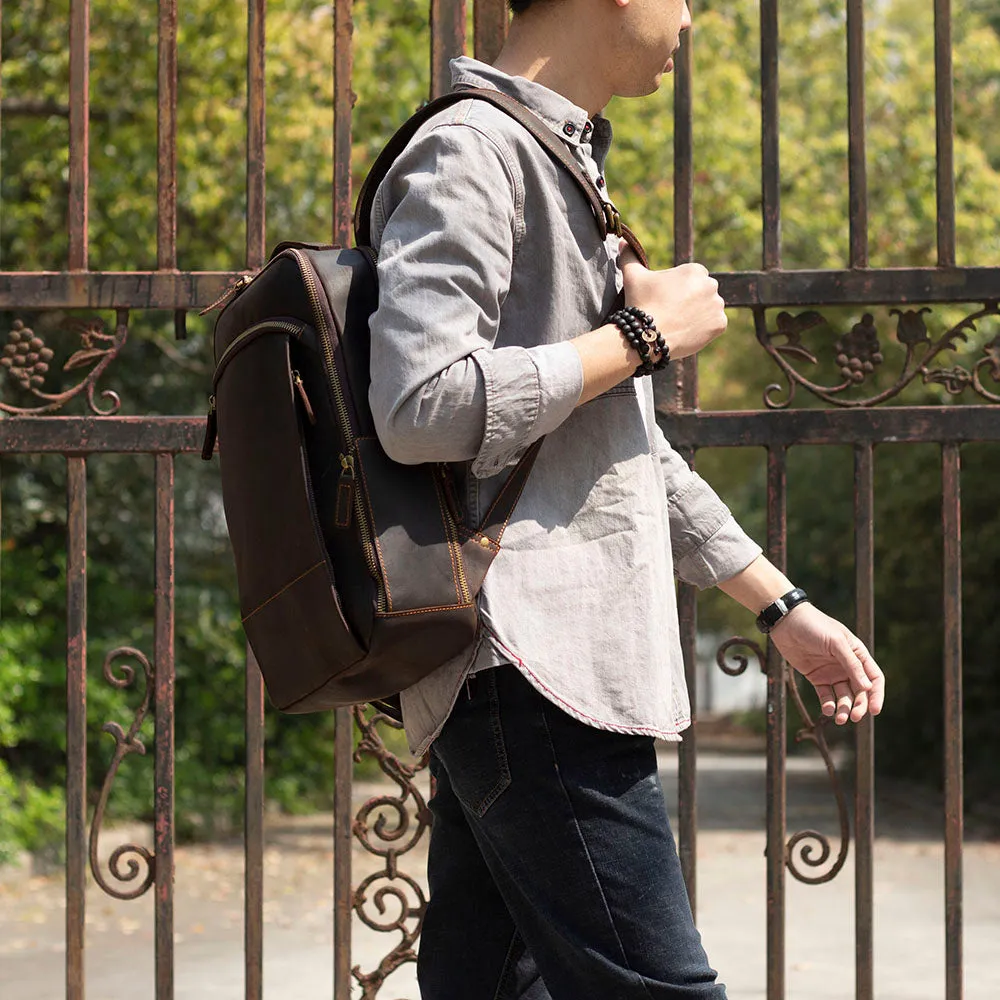 Leather Laptop Rucksack | Loch Ness