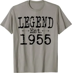 Legend Established 1955 Vintage Born In 1955 Birthday Gift T-Shirt